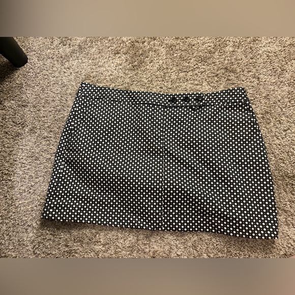 J. Crew Dresses & Skirts - J. Crew Black and White Polka Dot Mini Skirt